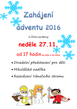 neděle 27.11.