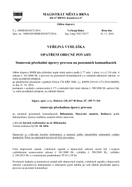 Opatření obecné povahy - Brno