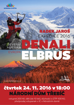 čtvrtek 24. 11. 2016 v 18:00 N&Aacute;RODN&Iacute; DŮM TŘEB&Iacute;Č