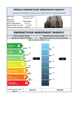 ENERGETICKÁ NÁROČNOST BUDOVY