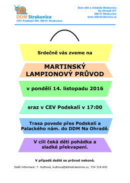 martinský lampionový průvod