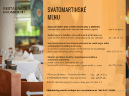 Svatomartinské menu