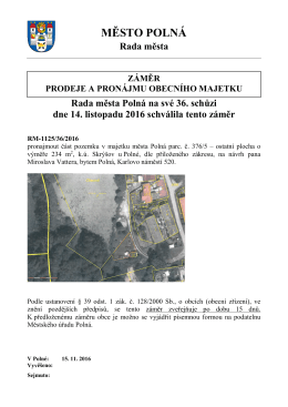 zamer_36 RM - Město Polná