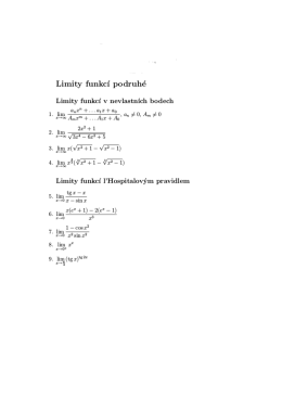 Limity III, Extr&eacute;my funkc&iacute;