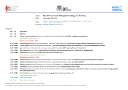 Topic: Recent trends in cryo-SEM applied to biology and chemistry