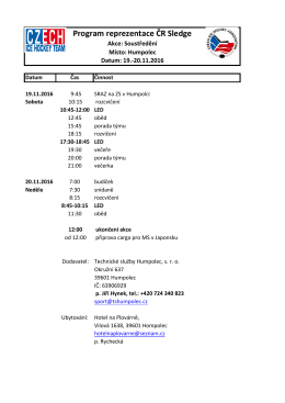 Program reprezentace ČR Sledge