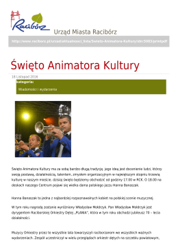 Święto Animatora Kultury
