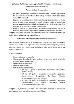 Zalecenia dla klient&oacute;w wykonujących