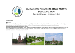 baboszewo 2017 - Football Talents