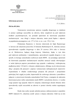 Więcej informacji... - Prokuratura Okręgowa w Legnicy