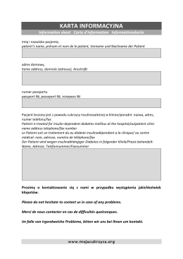 karta informacyjna
