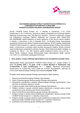 Ogloszenie o zwolaniu NWZ na 2016