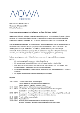 Program - Instytut Książki