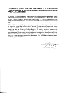 Interpretacja Samorządu Województwa Małopolskiego dotycząca