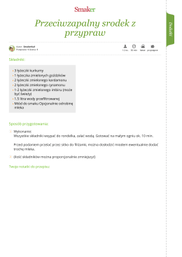 Przeciwzapalny srodek z przypraw