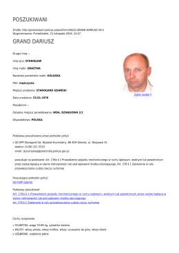 Generuj PDF - Poszukiwani