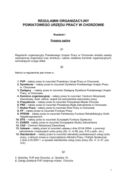 Powiatowy Urząd Pracy w Chorzowie: Strona główna