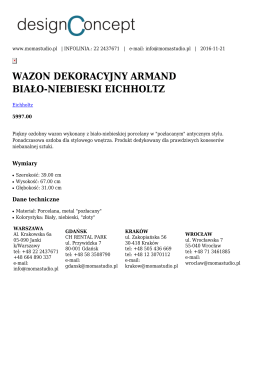 WAZON DEKORACYJNY ARMAND BIAŁO