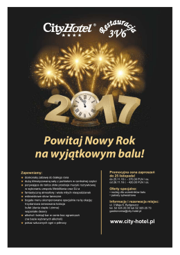MENU SYLWESTROWE &ndash; do pobrania