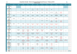 Competition Schedule - Winter Universiade 2017 Almaty (29