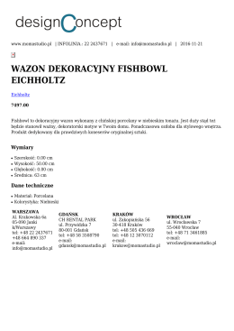 WAZON DEKORACYJNY FISHBOWL EICHHOLTZ