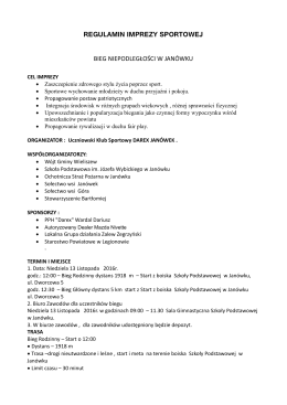 Jan&oacute;wek, Krzysztof Szymborski II Bieg