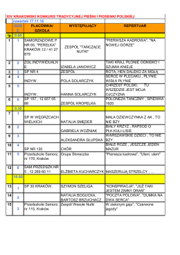 Pobierz harmonogram przesłuchań