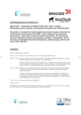 Zaproszenie i agenda spotkania