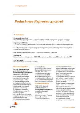 Podatkowe Espresso 41/2016