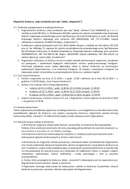 Regulamin Konkursu „Hajs eurobanku jest najs” (dalej: „Regulamin