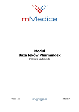 Moduł Baza lek&oacute;w Pharmindex