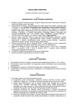Regulamin konkursu