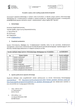 podpisany protokół z wyboru ofert