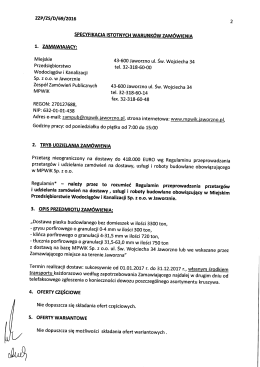 SIWZ - MPWiK Jaworzno