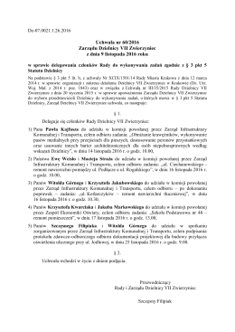 uchwała nr 60/20146 - Kraków, Dzielnica VII Zwierzyniec