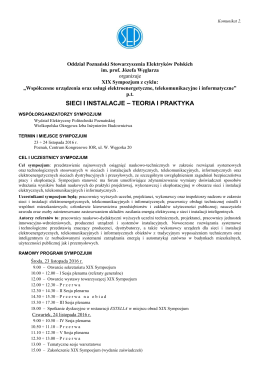 Sympozjum - Informacja - Komunikat 2