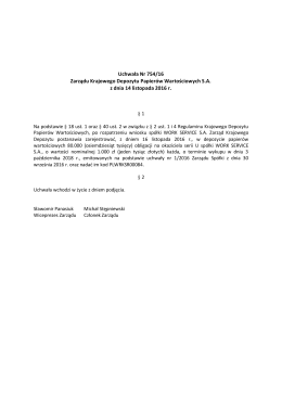 Uchwała Nr 0754-2016