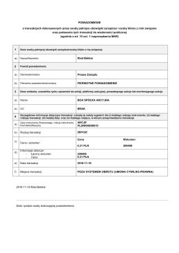 RB - Powiadomienie o transakcjach na akcjach - 18.11