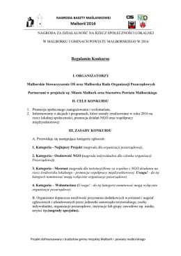 Regulamin Konkursu