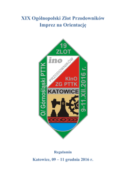 XIX Ogólnopolski Zlot Przodowników Imprez na Orientację