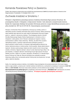 Generuj PDF - Komenda Powiatowa Policji w Zawierciu