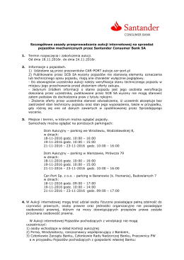 Szczeg&oacute;łowe zasady przeprowadzania aukcji internetowej na