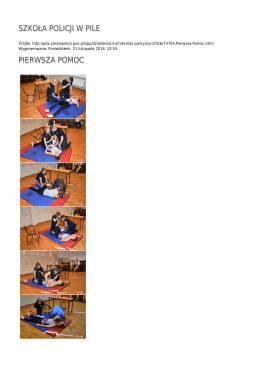 SZKOŁA POLICJI W PILE PIERWSZA POMOC