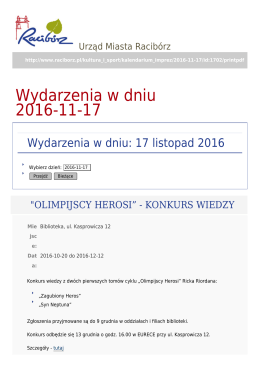 Wydarzenia w dniu 2016-11-17