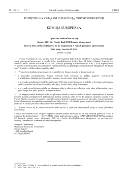 Sprawa M.8230 &ndash; Nordea Bank/DNB/Relacom Management