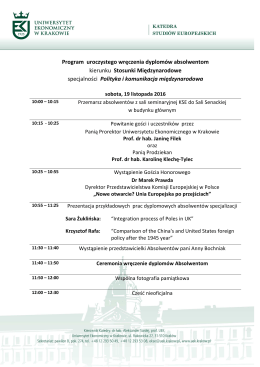 Program oficjalny 2016