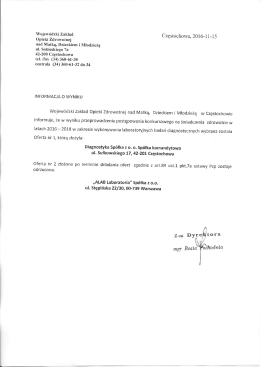 Informacja o wyniku - matkadziecko.com.pl