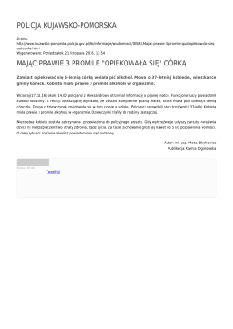 policja kujawsko-pomorska mając prawie 3 promile "opiekowała się"