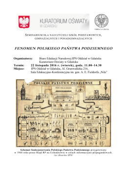 fenomen polskiego państwa podziemnego