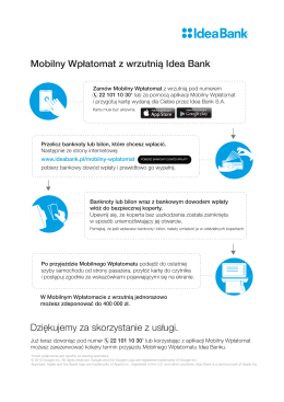 instrukcją - Idea Bank